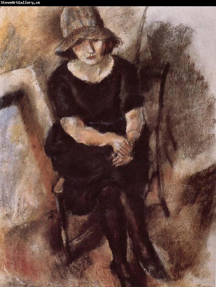 Jules Pascin Younger man wearing hat